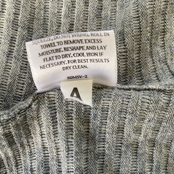 Eileen Fisher Ribbed Waterfall Long Sleeves open Cardigan, Size: Medium - Picture 10 of 10